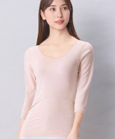 Wing インナー オーガニックコットン100％(身生地部) 吸汗速乾性(身生地部) ゆったり設計 【綿の贅沢 オーガニック】 7分袖 長袖 EL1771 ウイング／ワコール