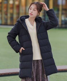 Tiaclasse フード裏エコファーダウンコート