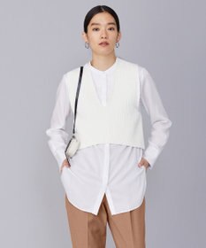 ICB 【洗える】 コットンテープリブベスト