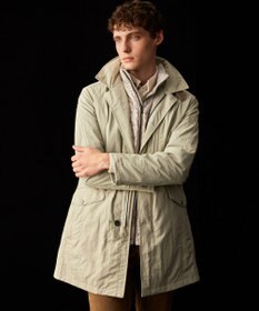 JOSEPH ABBOUD 【3WAY/撥水/INフード/ダウンライナー付】3ハイカウントツイル×パウダータフタ ダウン コート