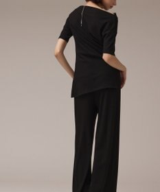 GRACE CONTINENTAL ラメリブジャージパンツ