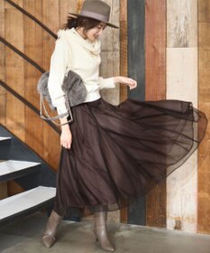 ANY SIS 【CICA加工・選べる9色展開】スリットポイントボトルネック ニット