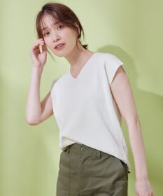 ANY 【前後2WAY/アンチピリング/洗濯機可】ノースリーブニット