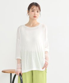 earth music&ecology ラメシアースリーブプルオーバー