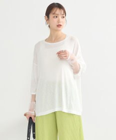 earth music&ecology ラメシアースリーブプルオーバー