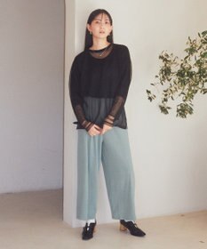 earth music&ecology ラメシアースリーブプルオーバー