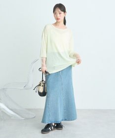 earth music&ecology ラメシアースリーブプルオーバー