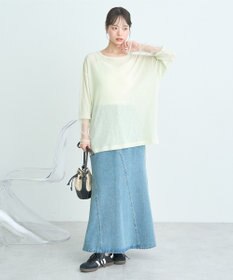 earth music&ecology ラメシアースリーブプルオーバー