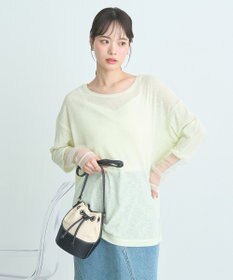 earth music&ecology ラメシアースリーブプルオーバー