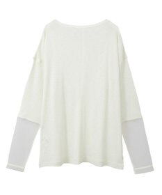 earth music&ecology ラメシアースリーブプルオーバー