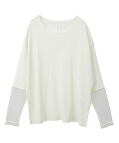 earth music&ecology ラメシアースリーブプルオーバー