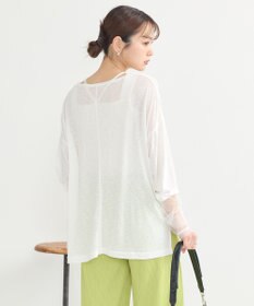 earth music&ecology ラメシアースリーブプルオーバー