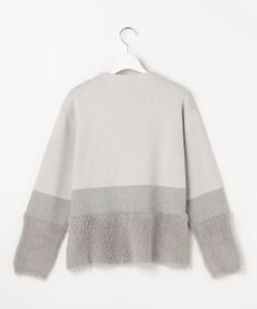 ANY SIS フェザーブロッキング ニット