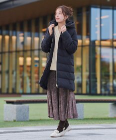 Tiaclasse フード裏エコファーダウンコート