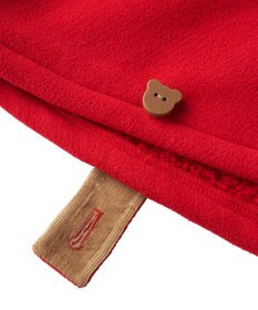 MIKI HOUSE HOT BISCUITS 【70-90cm】 お耳付きボアフリース ダッフルマント