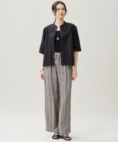 自由区 【カタログ掲載・接触冷感・洗える】エンブロイダリーローンシャツ ブラウス