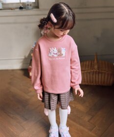 ANY KIDS なかよしサガラ刺繍 裏シャギー トレーナー