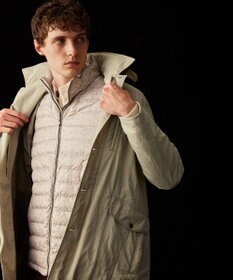 JOSEPH ABBOUD 【3WAY/撥水/INフード/ダウンライナー付】3ハイカウントツイル×パウダータフタ ダウン コート