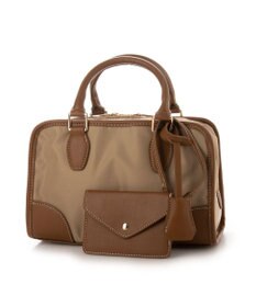 UNBILLION cachecache ミニポーチ付きスクエアボストン