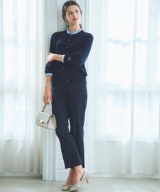 ANY SIS L ウーステッドエステル テーパード パンツ