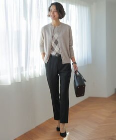 J.PRESS LADIES L チェルビック テーパード パンツ