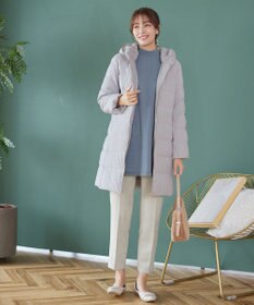 Tiaclasse フード裏エコファーダウンコート