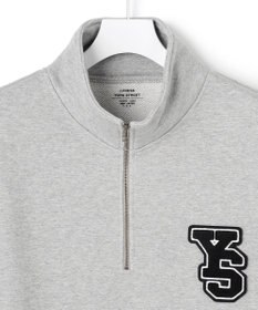 J.PRESS YORK STREET 【UNISEX】裏毛ロゴハーフジップ スウェット