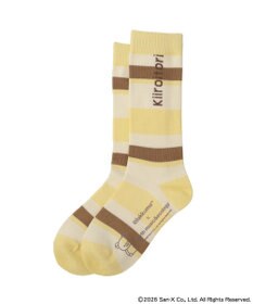 earth music&ecology 【予約】リラックマ×earth マルチボーダーソックス