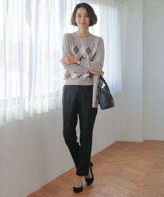 J.PRESS LADIES L チェルビック テーパード パンツ