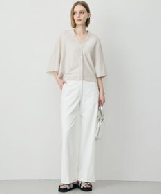 ICB L フライスリーブ Vネックカーディガン