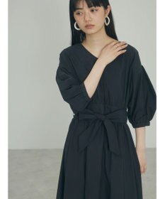 Green Parks ａ．ボリュームギャザーウエスト切替ワンピース