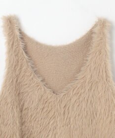 ANY L ロングシャギーニットベスト