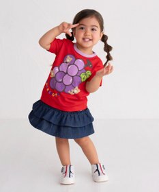 MIKI HOUSE HOT BISCUITS 【80-120cm】 フルーツモチーフ 半袖Tシャツ