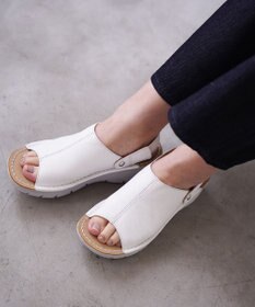 Pointer 本革 超軽量厚底サボサンダル