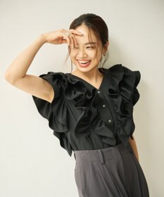 #Newans ラッフルフリルブラウス