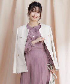 Tiaclasse 【洗える】ワッフルピケジャケット