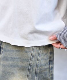 WEGO フェイクレイヤードグラフィックT（LS）