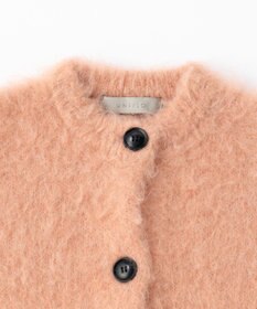 UNFILO 【洗える】アルパカシャギー カーディガン