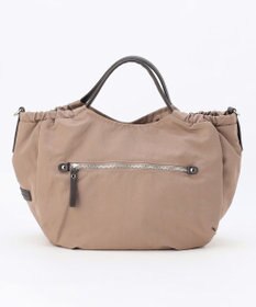 LA BAGAGERIE 【MONICA】サイドギャザー2WAYトートバッグ Mサイズ