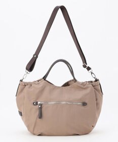 LA BAGAGERIE 【MONICA】サイドギャザー2WAYトートバッグ Mサイズ