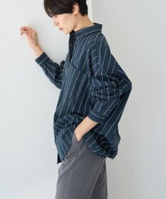 AMERICAN HOLIC ドビーストライプロングシャツ