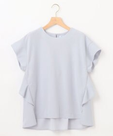 組曲 S 【接触冷感・UVケア】ライトアムンゼンジャージー フリルブラウス