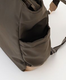 LA BAGAGERIE ツイルナイロン×エナメル リュックサック