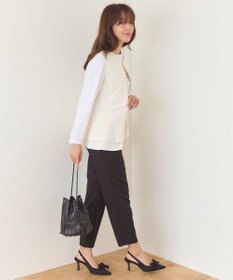 Feroux 【洗える】ペプラム ダンボールジレ