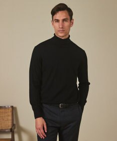 GOTAIRIKU 新色追加【洗える/チクチクしにくい/ピリングしにくい】イタリア糸 ハイゲージ タートルネックニット_WOOL100％