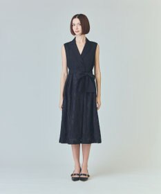 GRACE CONTINENTAL フラワージャガードテーラードレス