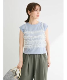 Green Parks ・ｓｗｉｎｇ　ｂｙ　ＳＥＴ２点チュールビスチェ＆フレンチＴ