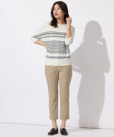 J.PRESS LADIES 【WEB限定カラーあり・洗える】セルロースリネンストレッチ テーパード パンツ