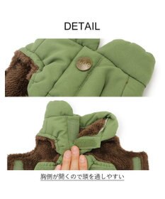 PET PARADISE LEE 綿入ベスト モノグラム 《カーキー》 中型犬 大型犬