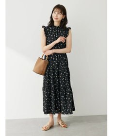 Green Parks ・ＥＬＥＮＣＡＲＥ　ＤＵＥ　フラワーｐｔティアードワンピ